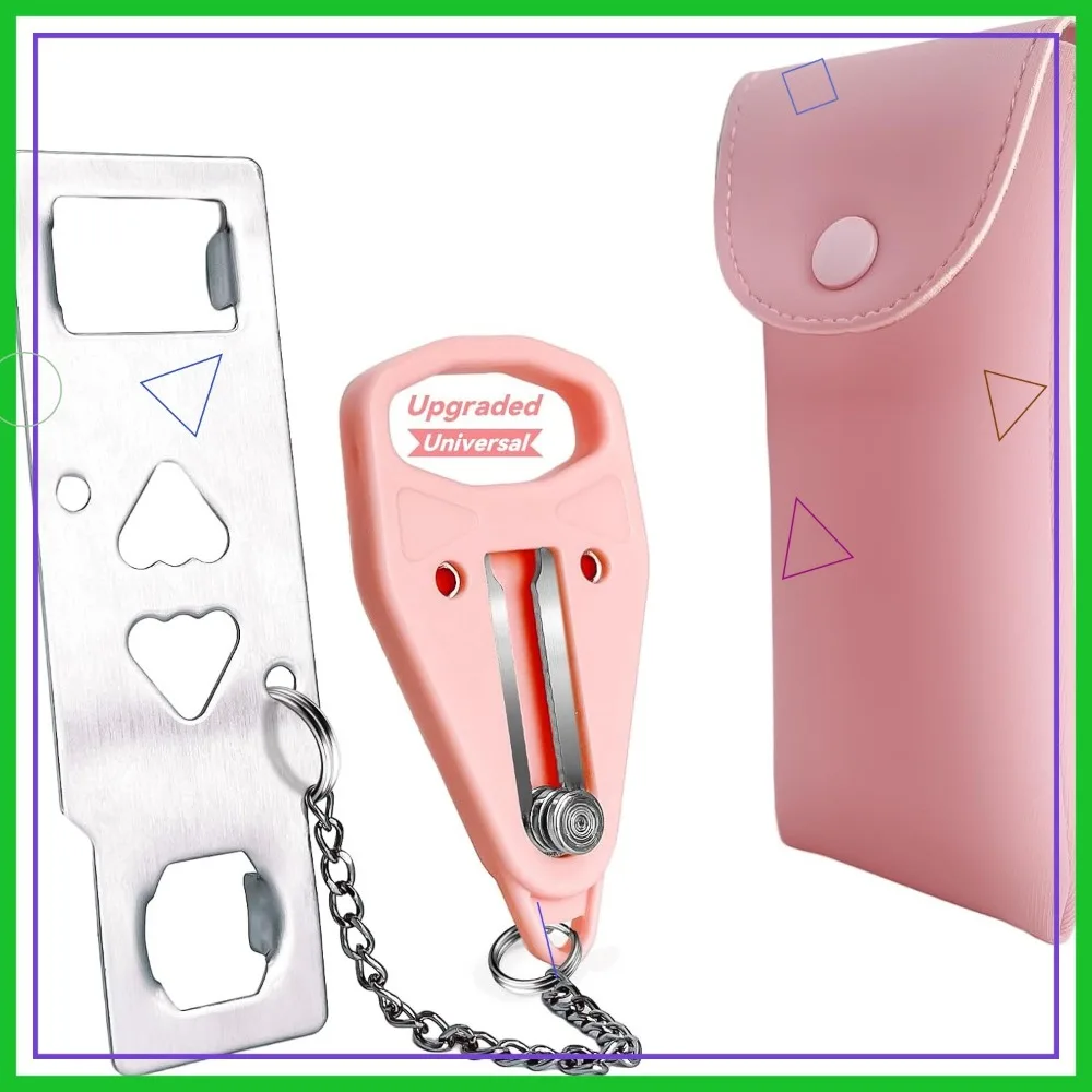 Portable Door Lock for Travel, Home Security, Extra Privacy, Pink (1 Pack)
Portable Door Lock for Travel, Home Security, Extra Privacy, Pink (1 Pack)