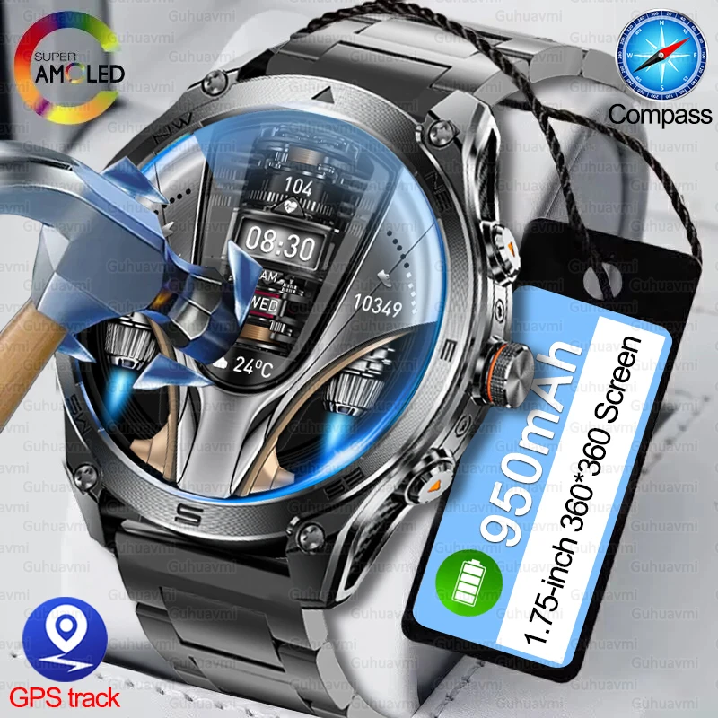 2025 New 1000mAh Large Battery GPS Outdoor Sports Smart Watch Men Compass BT Call Health Monitoring 10ATM Waterproof Smartwatch
2025 New 1000mAh Large Battery GPS Outdoor Sports Smart Watch Men Compass BT Call Health Monitoring 10ATM Waterproof Smartwatch