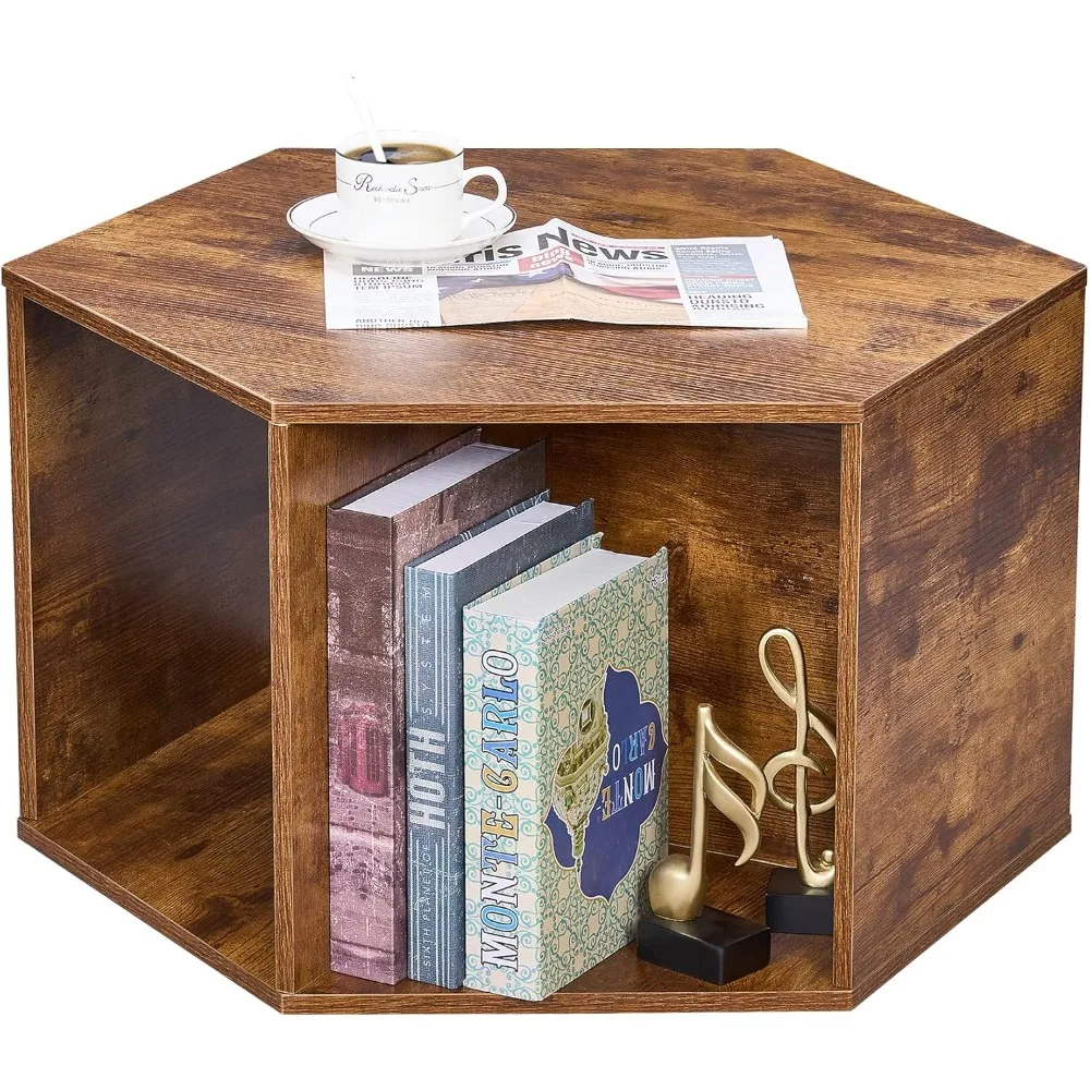 Hexagonal Small Coffee Table with Storage, Unique Modern Coffee Table for Living Room and Office, Brown Natural Wood Small
Hexagonal Small Coffee Table with Storage, Unique Modern Coffee Table for Living Room and Office, Brown Natural Wood Small