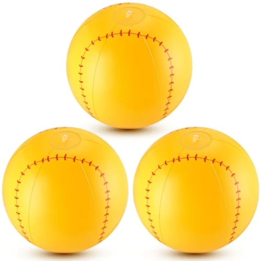 12 Inch Inflatable Softball Beach Balls Softball Birthday Party Decorations PVC Pool Float Toys Party Favor Supplies for Summer
12 Inch Inflatable Softball Beach Balls Softball Birthday Party Decorations PVC Pool Float Toys Party Favor Supplies for Summer