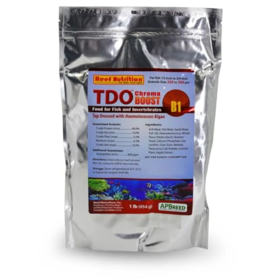 TDO Chroma B1 Small Pellet 16 OZ Size 0.25-0.36mm for 1/2" to 3/4" Invertebrates Fish Aquarium Fish Food
TDO Chroma B1 Small Pellet 16 OZ Size 0.25-0.36mm for 1/2" to 3/4" Invertebrates Fish Aquarium Fish Food