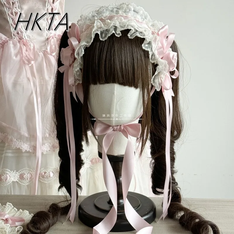 Lolita Handmade Satin Tie Headband Headgear Women Summer New Sweet and Cute Lace Bow Pink Edge Clip Hair Accessories Girls
Lolita Handmade Satin Tie Headband Headgear Women Summer New Sweet and Cute Lace Bow Pink Edge Clip Hair Accessories Girls
