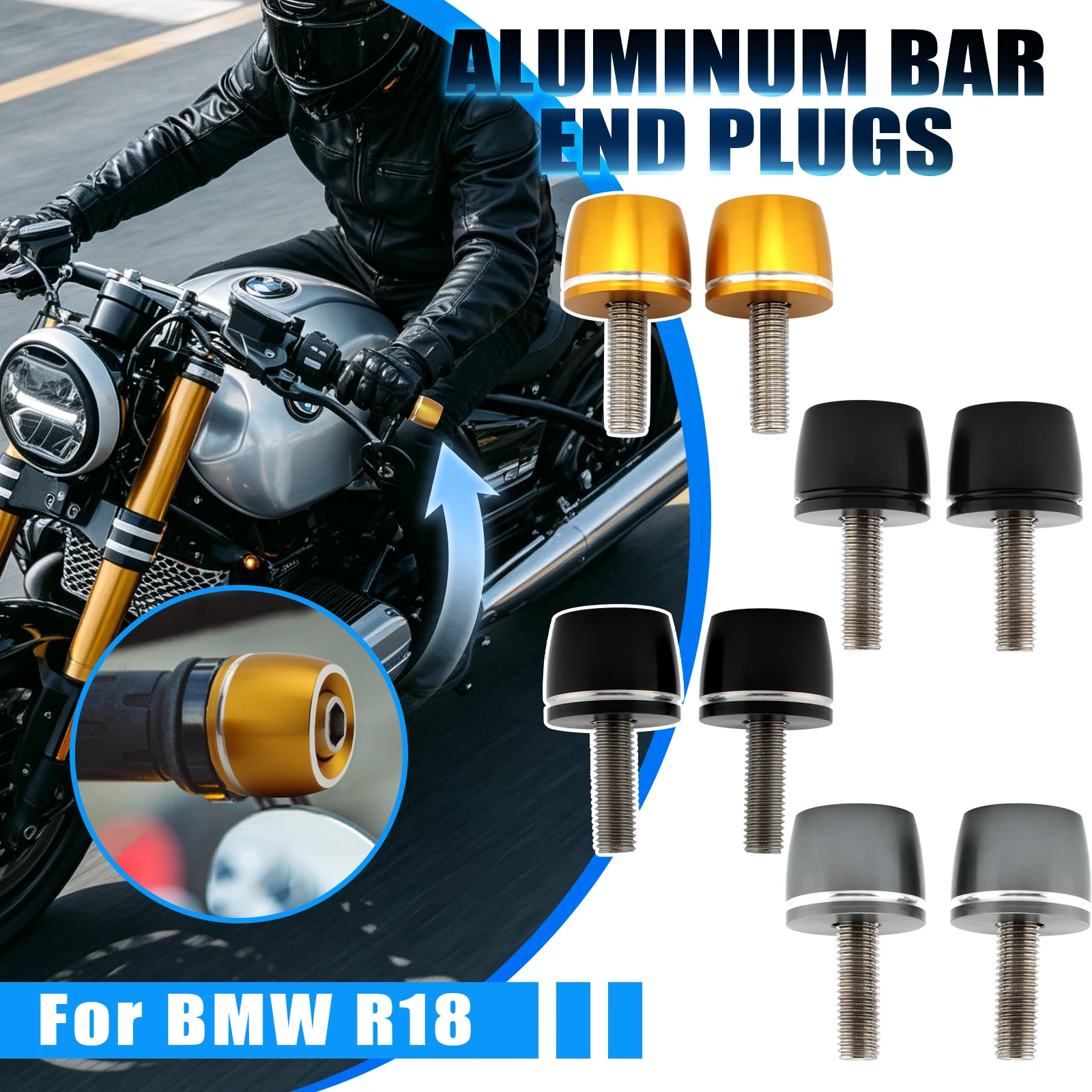 FOR BMW R18 RnineT Scrambler Replace Parts Motorcycle Accessories Handlebar Grips Bar End Plug Caps Pure Racer Scrambler Urban
FOR BMW R18 RnineT Scrambler Replace Parts Motorcycle Accessories Handlebar Grips Bar End Plug Caps Pure Racer Scrambler Urban