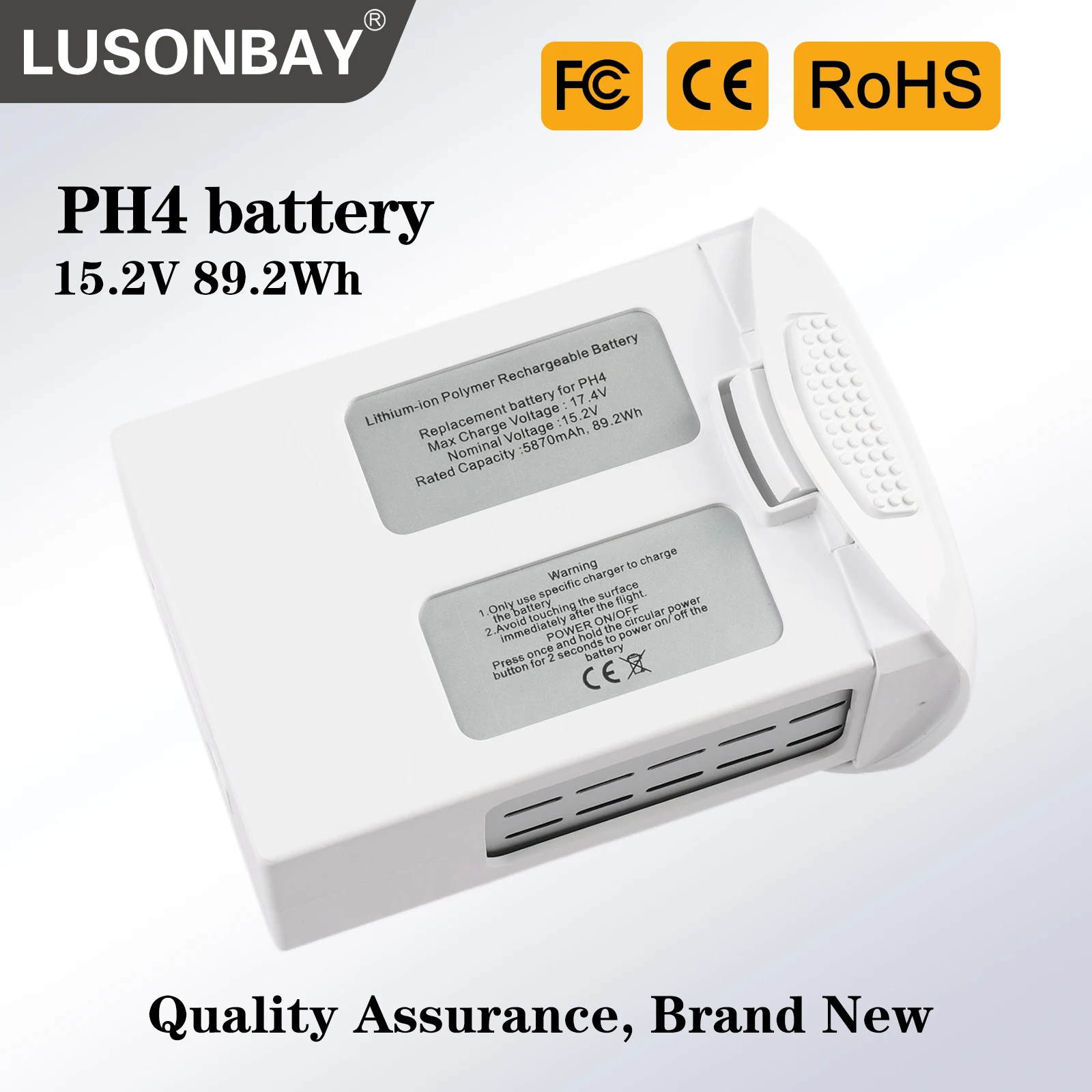 Intelligent Flight Replacement Battery For DJI Phantom 4, Phantom 4 Pro, Phantom 4 Pro V2.0, Phantom 4 Advanced,Phantom 4 RTK
Intelligent Flight Replacement Battery For DJI Phantom 4, Phantom 4 Pro, Phantom 4 Pro V2.0, Phantom 4 Advanced,Phantom 4 RTK