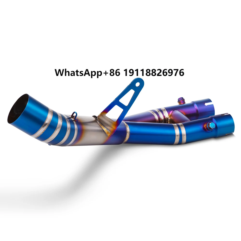 For R1 R1M MT10 2015-2024 Motorcycle Exhaust Modify Titanium Alloy Blue Middle Link Pipe 60MM Interface Slip on Tube Moto
For R1 R1M MT10 2015-2024 Motorcycle Exhaust Modify Titanium Alloy Blue Middle Link Pipe 60MM Interface Slip on Tube Moto