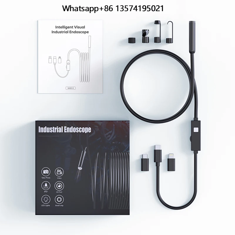 W400 ANESOK USB 3 in 1 USB Industrial Endoscope with IP67 Waterproof 8 Adjustable LED 8mm Lens
W400 ANESOK USB 3 in 1 USB Industrial Endoscope with IP67 Waterproof 8 Adjustable LED 8mm Lens