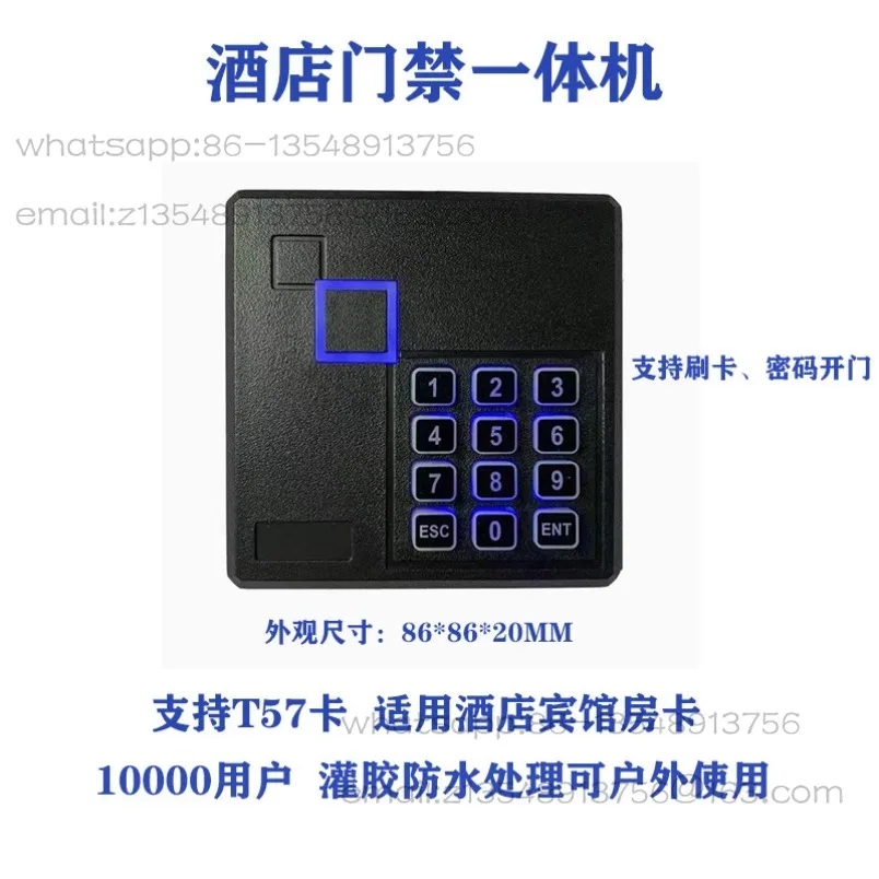 Hotel 57 card special access control all-in-one machine Hotel T5577 card swiper access control system in stock
Hotel 57 card special access control all-in-one machine Hotel T5577 card swiper access control system in stock