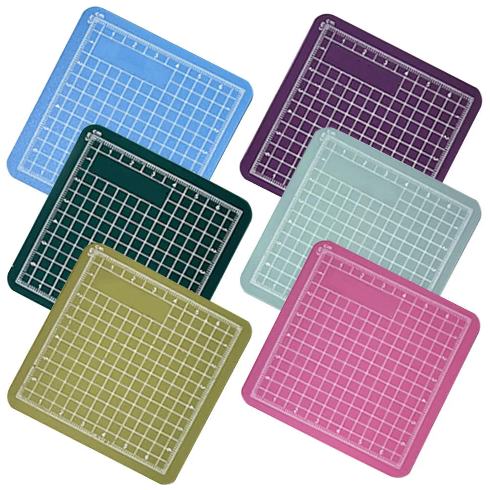 6Pcs Portable Lightweight Mini Cutting Mat PVC Engraving Mat for DIY Art Scrapbooking Sewing Ruler Double-Sided Craft Cutting
6Pcs Portable Lightweight Mini Cutting Mat PVC Engraving Mat for DIY Art Scrapbooking Sewing Ruler Double-Sided Craft Cutting