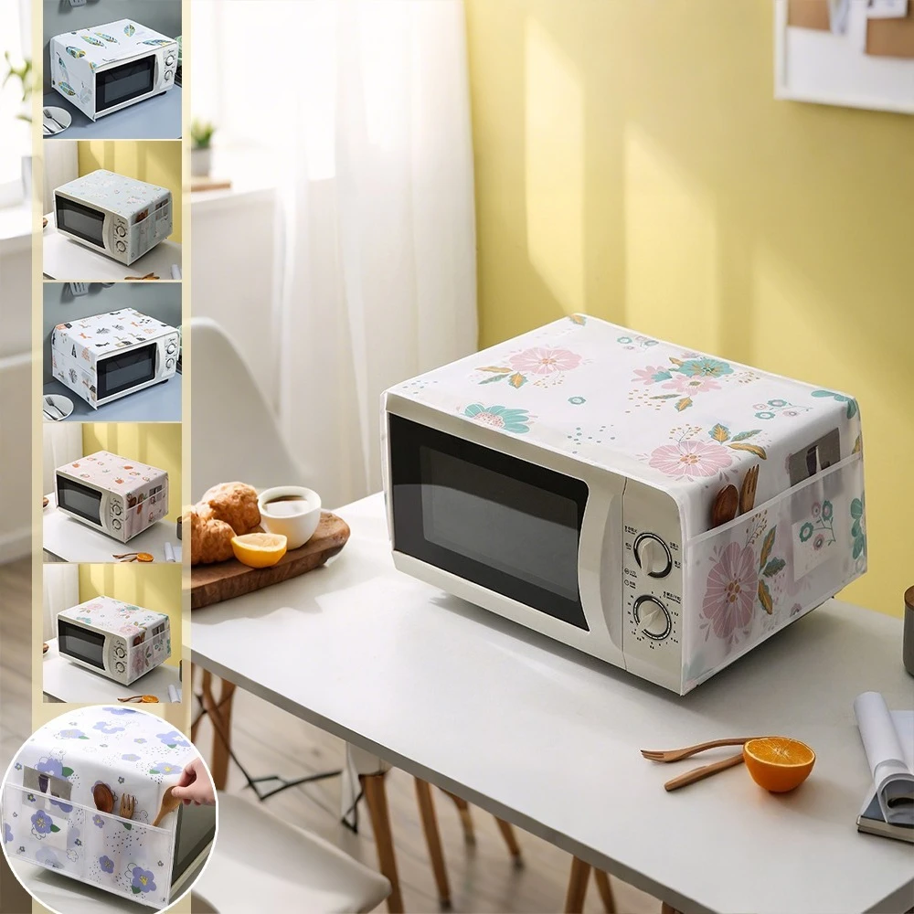 PEVA Microwave Oven Dust Covers Household Kitchen Supplies Dust Cloth with Side Storage Bags Smooth Surface Waterproof Covers
PEVA Microwave Oven Dust Covers Household Kitchen Supplies Dust Cloth with Side Storage Bags Smooth Surface Waterproof Covers