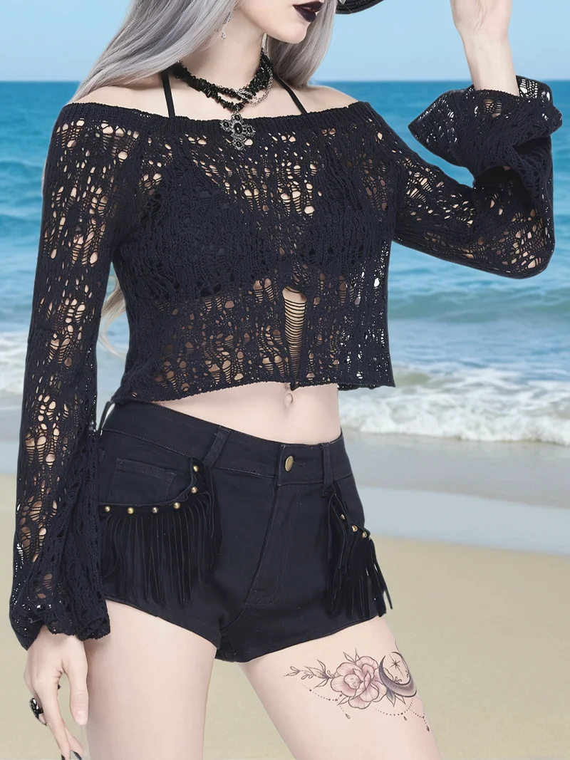 MOXDO Knit Beach Top, Summer Resort Vacation Crochet Sleeveless Blouse for Bikini Cover-up
MOXDO Knit Beach Top, Summer Resort Vacation Crochet Sleeveless Blouse for Bikini Cover-up