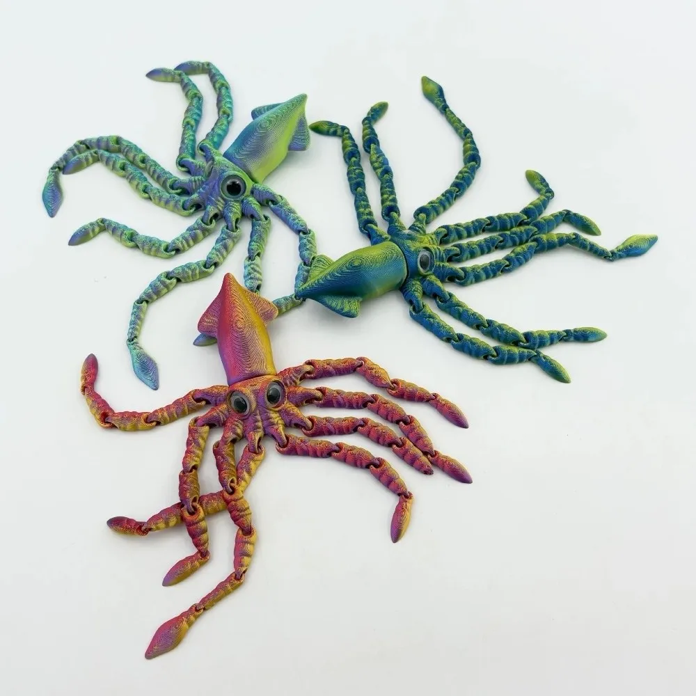 Creative Movable Joints 3D Printed Model Toy Action Figures Ornament Squid Model Octopus Model For Kids Gift
Creative Movable Joints 3D Printed Model Toy Action Figures Ornament Squid Model Octopus Model For Kids Gift