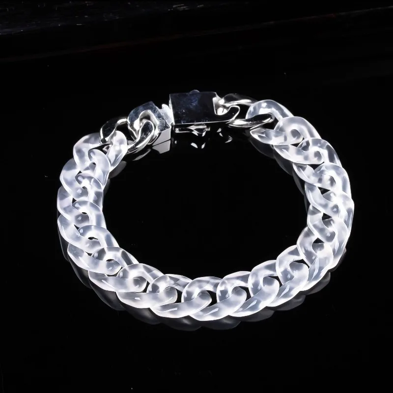 Natural agate and chalcedony fashionable Cuban chain carefully selected high-quality agate trendy hip-hop personality bracelet
Natural agate and chalcedony fashionable Cuban chain carefully selected high-quality agate trendy hip-hop personality bracelet