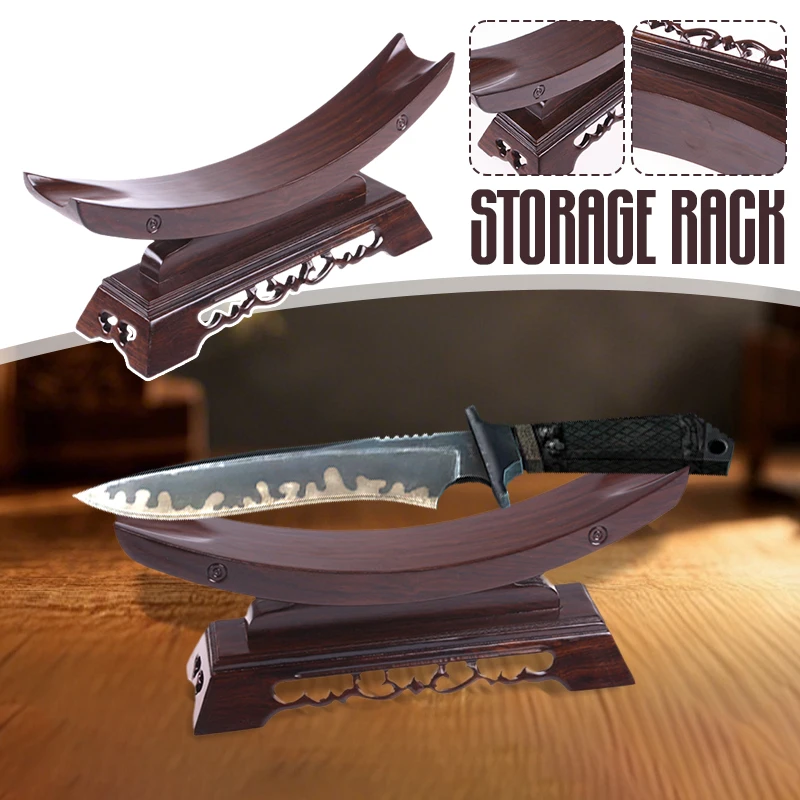 Wood Sword Stand Samurai Sword Display Katana Stand Holder Crescent Shape For General Sword Table Display Storage Rack
Wood Sword Stand Samurai Sword Display Katana Stand Holder Crescent Shape For General Sword Table Display Storage Rack