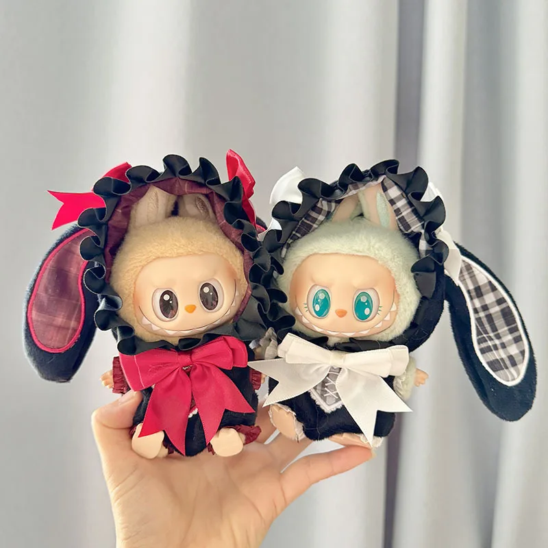 Labubu I II Idol куклы, одежда для сидения, наряд 17 см, мини-плюшевая кукла, комбинезон с кроликом, аксессуары
Labubu I II Idol куклы, одежда для сидения, наряд 17 см, мини-плюшевая кукла, комбинезон с кроликом, аксессуары