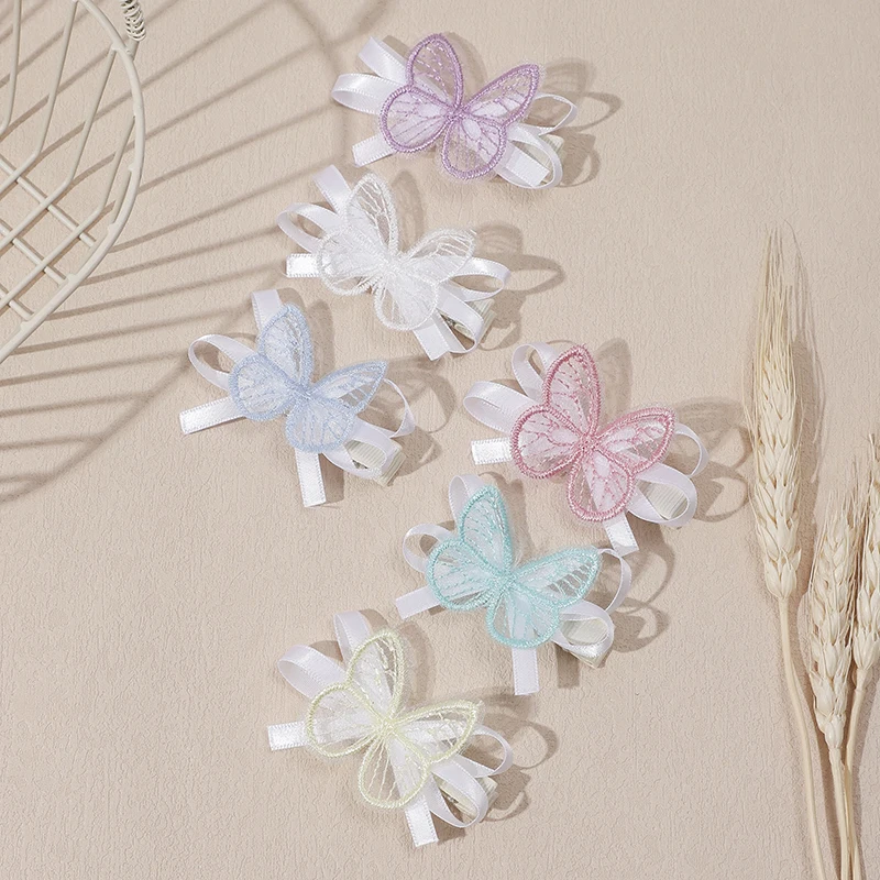 Lace Butterfly Hair Clips For Kids Girls Cute Ribbon Hairpin Infant Small Fresh Liu Haibian Clip Hair Accessories for Children
Lace Butterfly Hair Clips For Kids Girls Cute Ribbon Hairpin Infant Small Fresh Liu Haibian Clip Hair Accessories for Children