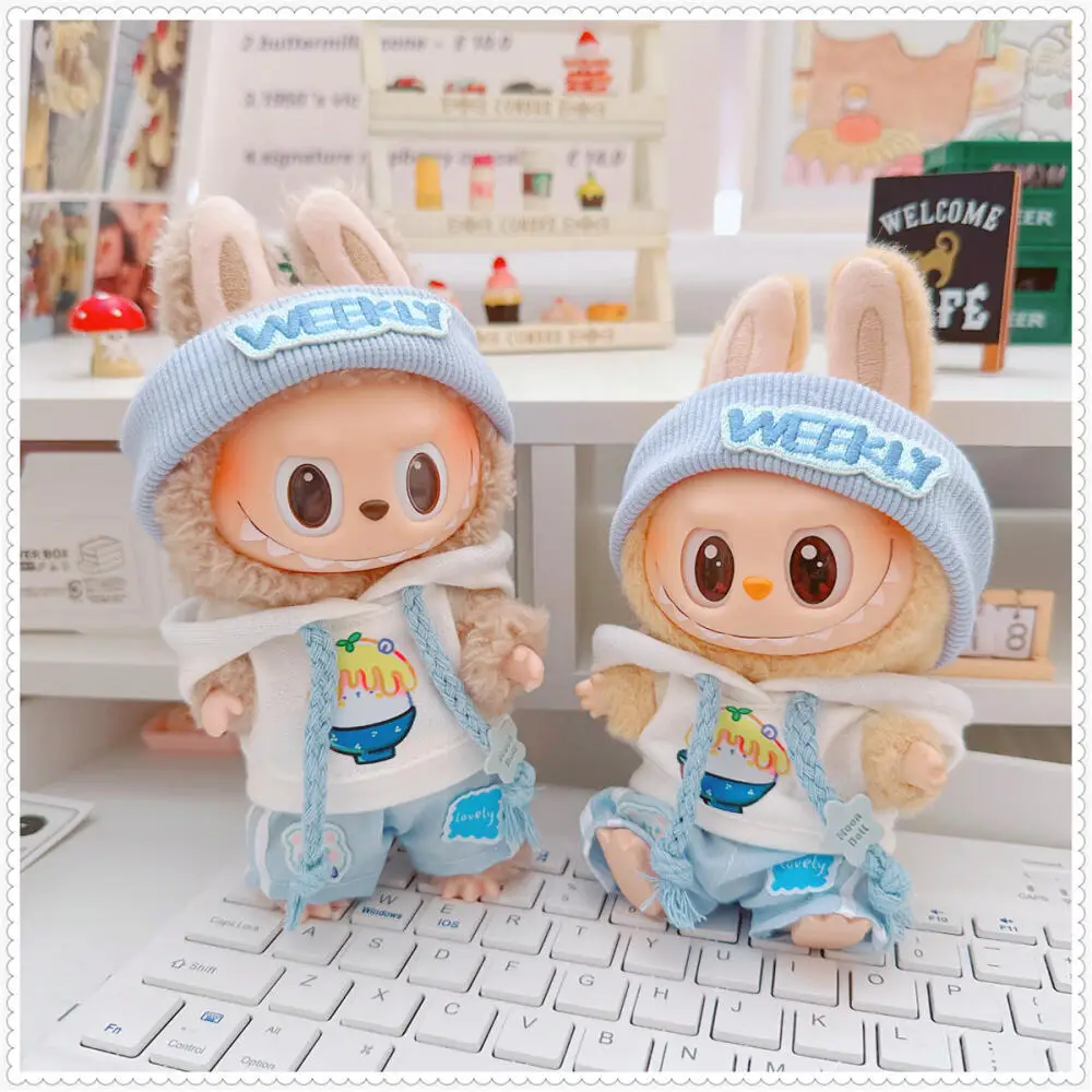 For 17cm Labubu Baby Clothes Dimoo Baby Clothes Milk Blue Morning Dew Hoodie Sportswear Set Clothing Accessories
For 17cm Labubu Baby Clothes Dimoo Baby Clothes Milk Blue Morning Dew Hoodie Sportswear Set Clothing Accessories