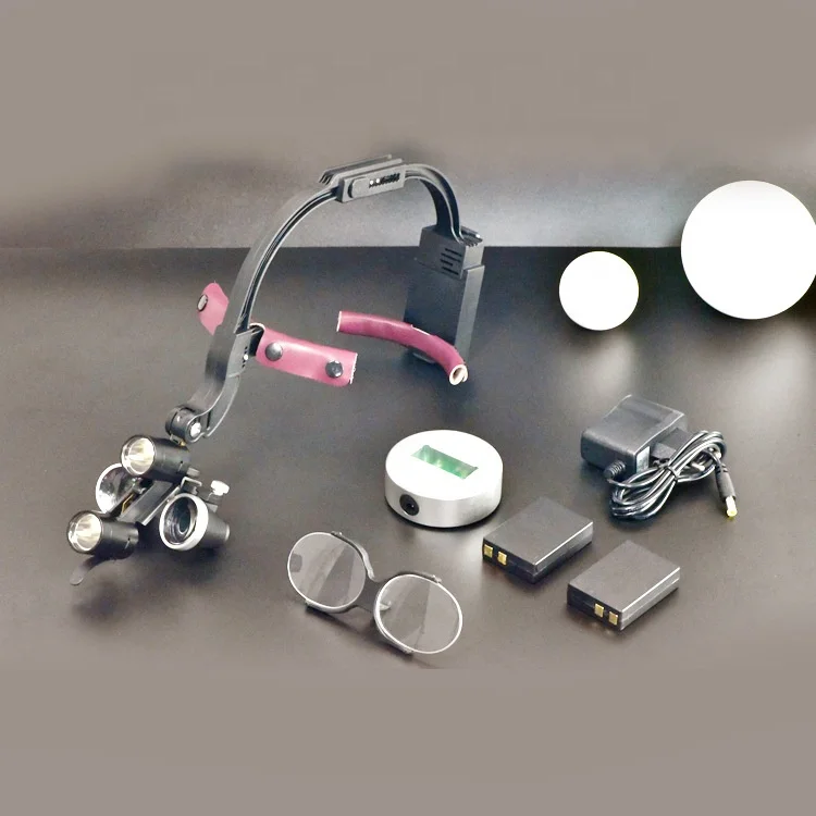 head-mounted 2-lamps design 2.5X and 3.5X dental loupes magnifier magnifying glass
head-mounted 2-lamps design 2.5X and 3.5X dental loupes magnifier magnifying glass