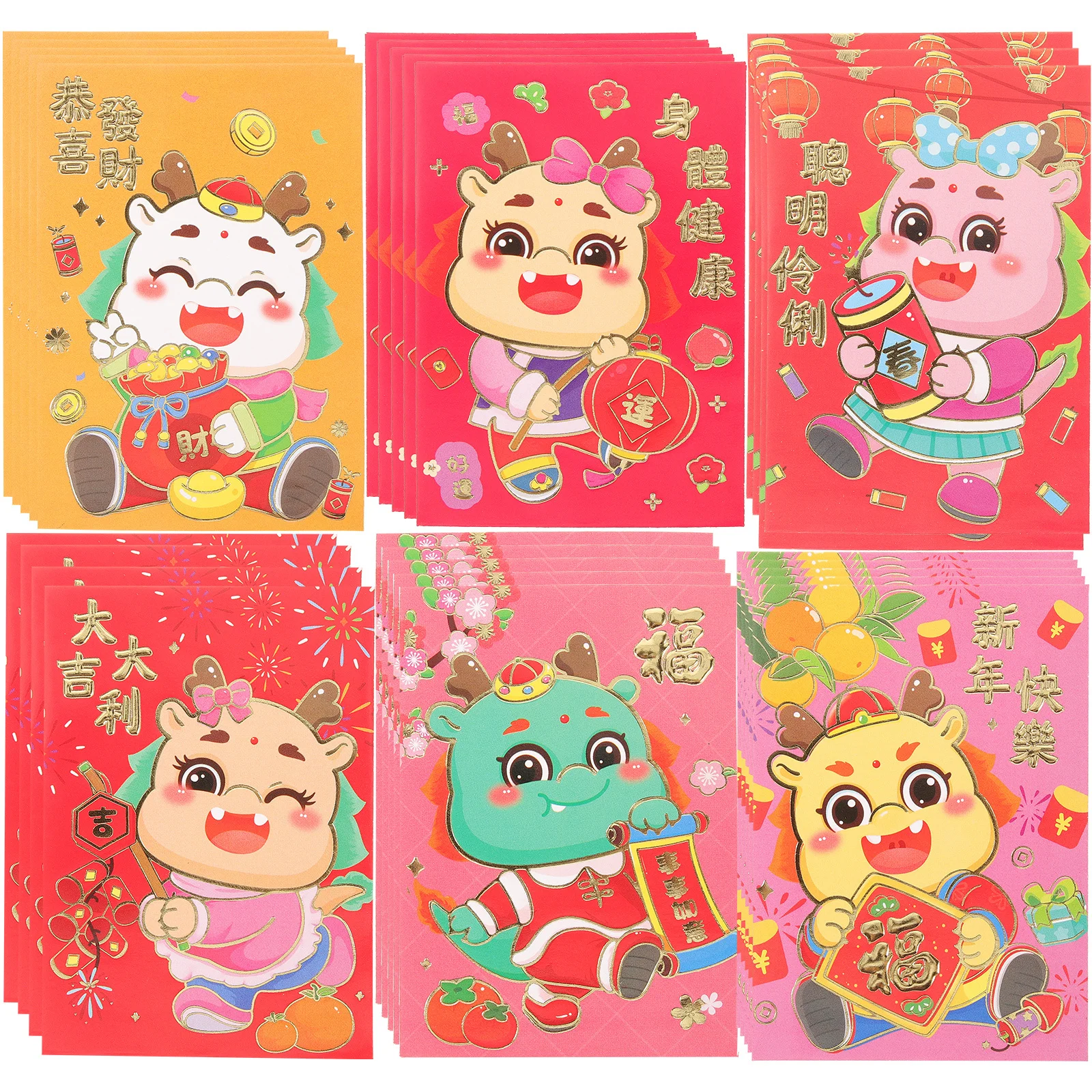 30 шт. креативных красных конвертов с изображением дракона для праздничного новогоднего торжества, обмена подарками
30 шт. креативных красных конвертов с изображением дракона для праздничного новогоднего торжества, обмена подарками
