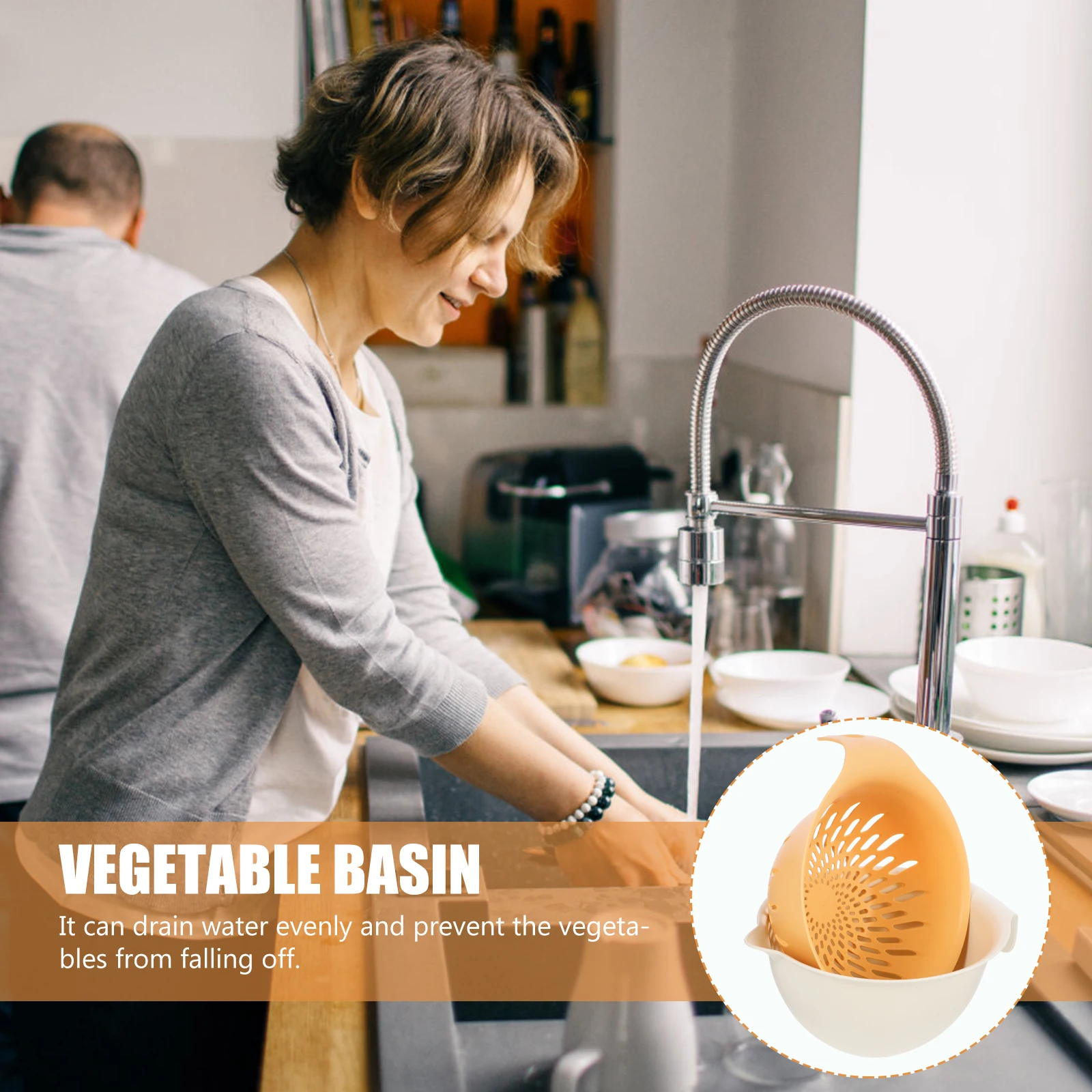 Double Layer Vegetable Washing Basket with Fine Drain Holes Smooth Edges Reusable Plastic Fruit Strainer for Kitchen Food
Double Layer Vegetable Washing Basket with Fine Drain Holes Smooth Edges Reusable Plastic Fruit Strainer for Kitchen Food