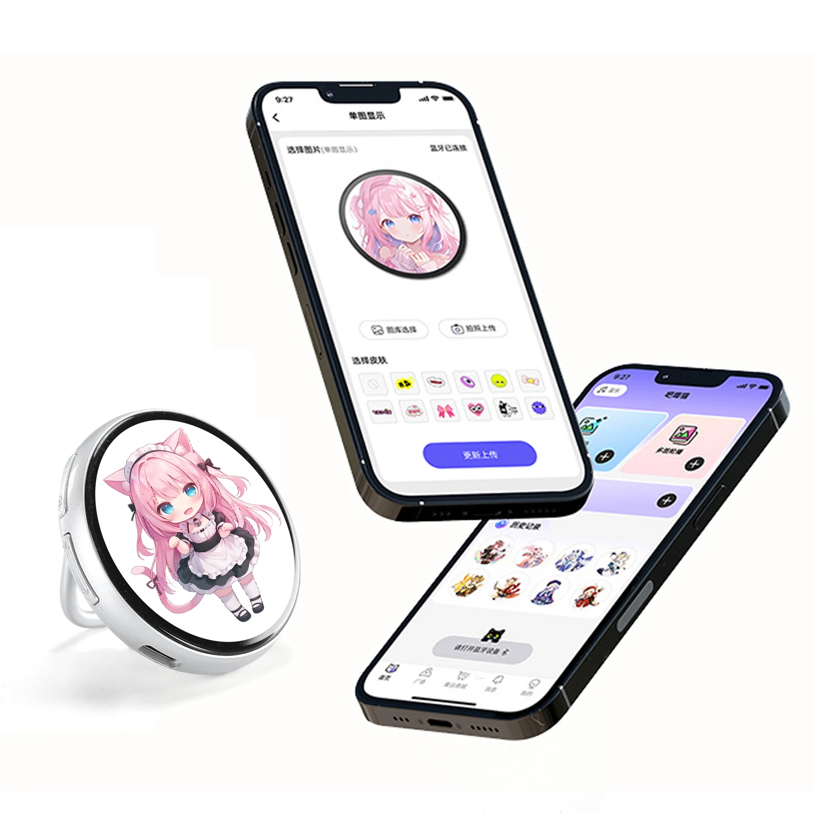 Electronic Anime E-Badge 1.85-In IPS Dynamic Smart Display Screen Tag Pins Type-C Charging for Handbag Backpack Decorations
Electronic Anime E-Badge 1.85-In IPS Dynamic Smart Display Screen Tag Pins Type-C Charging for Handbag Backpack Decorations