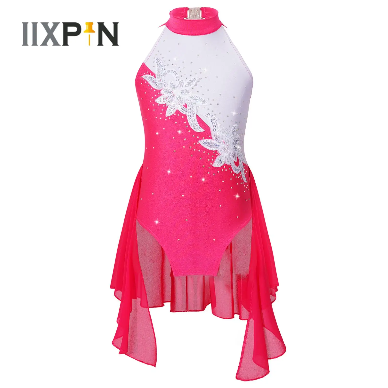 Kids Girls Figure Skating Gymnastic Dress Sleeveless Shiny Sequins Rhinestone Chiffon Mesh Ballet Lyrical Dance Leotards Dress
Kids Girls Figure Skating Gymnastic Dress Sleeveless Shiny Sequins Rhinestone Chiffon Mesh Ballet Lyrical Dance Leotards Dress