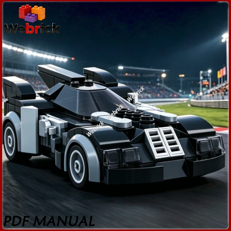 Dark Futuristic Sports Car Building Blocks Simulation Vehicle Collectible Display Model
Dark Futuristic Sports Car Building Blocks Simulation Vehicle Collectible Display Model