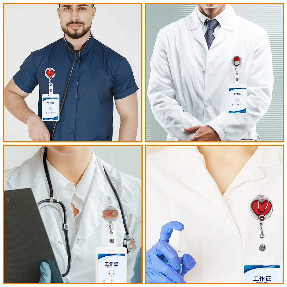 3Pcs Badge Holder Retractable Portable Acrylic Aluminum Alloy Badge Reel for Nurses Work Id Name Tag Holder
3Pcs Badge Holder Retractable Portable Acrylic Aluminum Alloy Badge Reel for Nurses Work Id Name Tag Holder