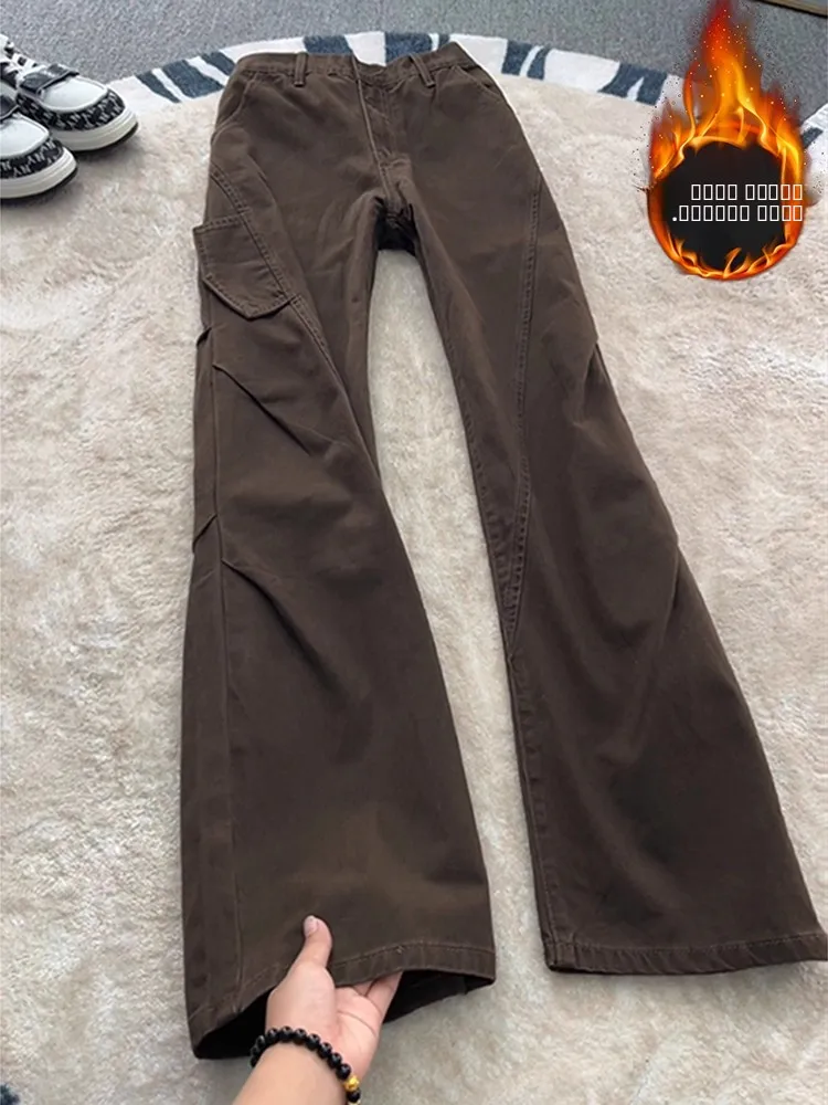 Мужские джинсы Deep Brown Sla Cut Fce Lined с подкладкой, средней посадкой, расклешенные, рабочие брюки с эффектом удлинения ног, зимние, американский стиль
Мужские джинсы Deep Brown Sla Cut Fce Lined с подкладкой, средней посадкой, расклешенные, рабочие брюки с эффектом удлинения ног, зимние, американский стиль