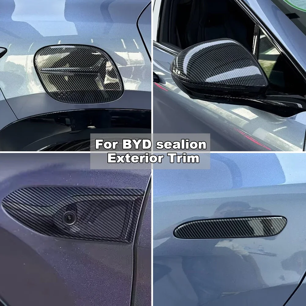 Для BYD Sealion 7 2024 2025 внешняя дверная ручка, зеркальная накладка, наклейка, вид из углеродного волокна
Для BYD Sealion 7 2024 2025 внешняя дверная ручка, зеркальная накладка, наклейка, вид из углеродного волокна