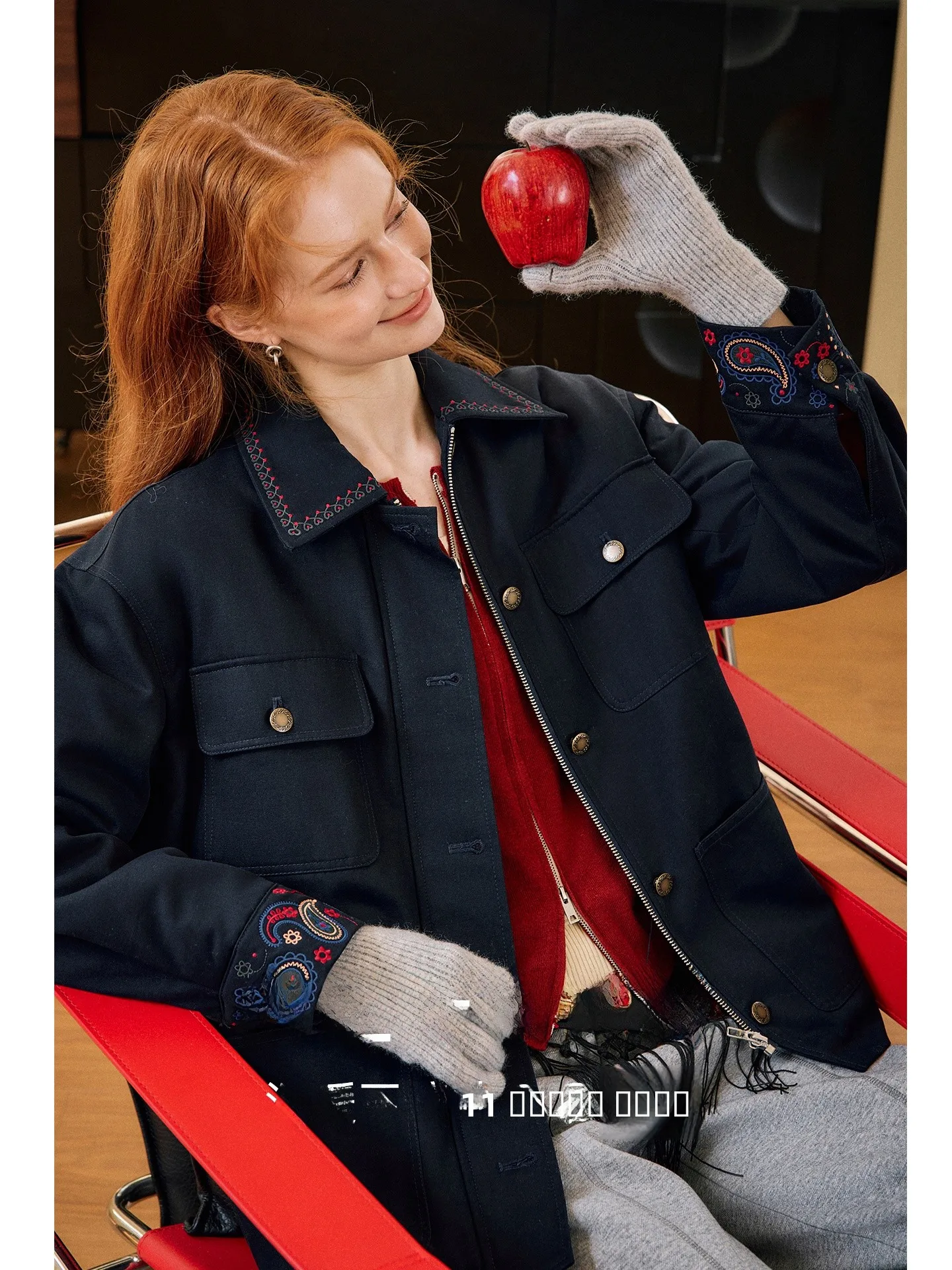 KUHNMARVIN Embroidered Cotton Jaet Women's Faionable Winter New Arrival Straight Cut Korean Sle Zipper ket
KUHNMARVIN Embroidered Cotton Jaet Women's Faionable Winter New Arrival Straight Cut Korean Sle Zipper ket