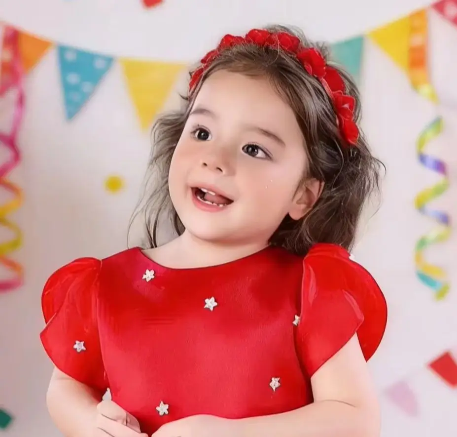 Lovely Red Custom Flower Girl Dress for Wedding Short Sleeveless Tulle Fluffy with Bow Birthday Party Children Evening Ball Gown
Lovely Red Custom Flower Girl Dress for Wedding Short Sleeveless Tulle Fluffy with Bow Birthday Party Children Evening Ball Gown