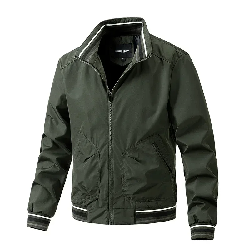 European and American Business Men's Clothing, Thin Stand Collar, Thin Single-layer, Slim-fit Jacket Coat in Spring and Autumn
European and American Business Men's Clothing, Thin Stand Collar, Thin Single-layer, Slim-fit Jacket Coat in Spring and Autumn
