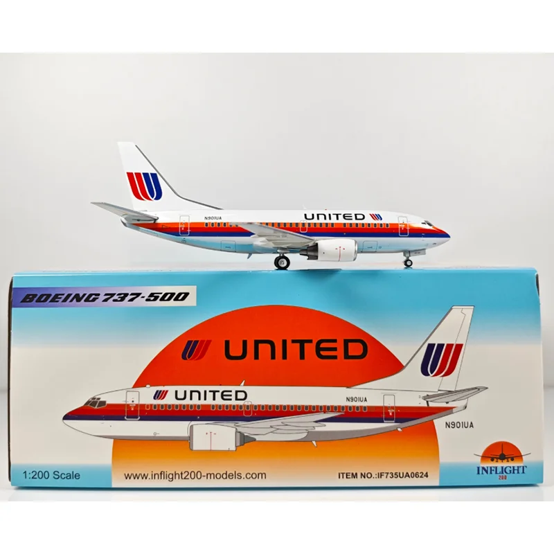 Inflight масштаб 1/200 United Airlines B737-500 N901UA Di-cast модель самолета из сплава Коллекционный декоративный предмет в подарок
Inflight масштаб 1/200 United Airlines B737-500 N901UA Di-cast модель самолета из сплава Коллекционный декоративный предмет в подарок