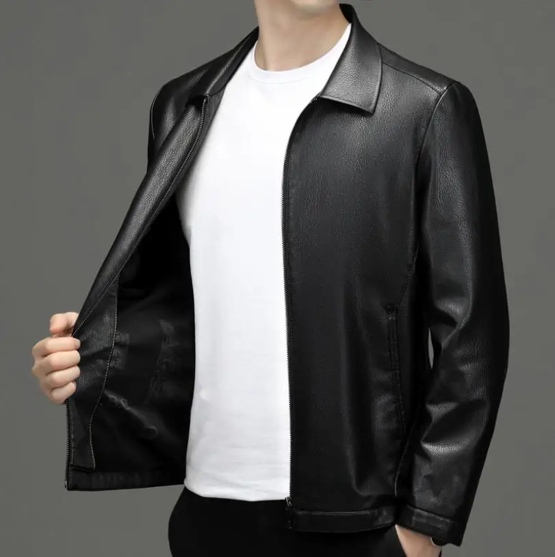 2024 Brand Autumn Winter New Arrival Man Turn down collar Jacket Casual Coat Men Clothing Soft Warm Genuine Leather Outerwea
2024 Brand Autumn Winter New Arrival Man Turn down collar Jacket Casual Coat Men Clothing Soft Warm Genuine Leather Outerwea