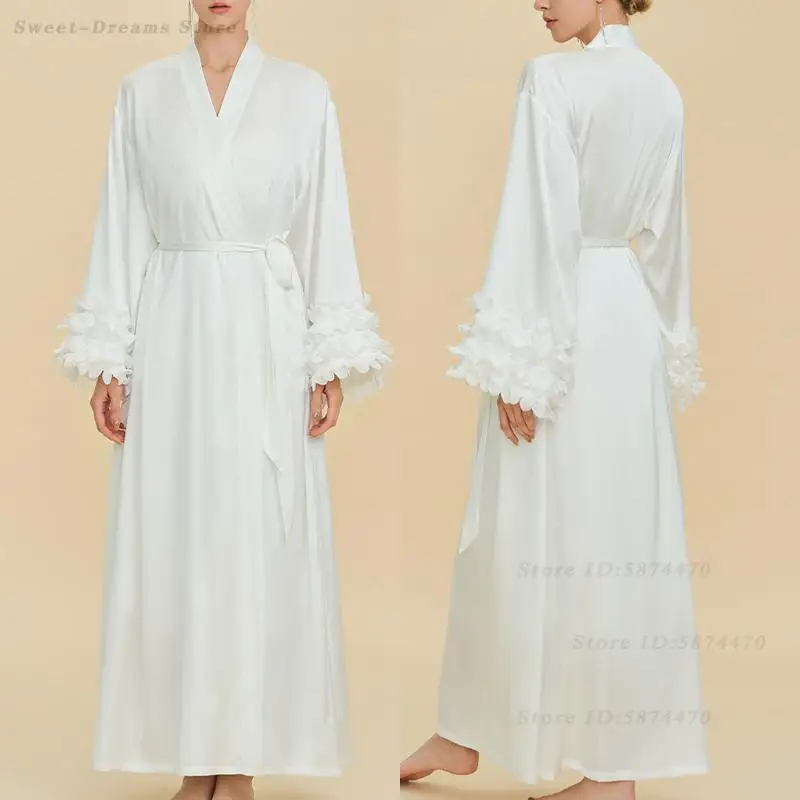 Атласный шифоновый свадебный утренний халат, роскошный элегантный длинный ночной халат, повседневный халат с длинными рукавами, кардиган, женская сексуальная ночная одежда
Атласный шифоновый свадебный утренний халат, роскошный элегантный длинный ночной халат, повседневный халат с длинными рукавами, кардиган, женская сексуальная ночная одежда