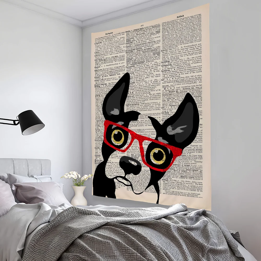 Art Animal Dog Ins Retro Tapestry Bedroom Living Bar Garden Outdoor Microfiber Festival Decoration Background Art Banner
Art Animal Dog Ins Retro Tapestry Bedroom Living Bar Garden Outdoor Microfiber Festival Decoration Background Art Banner