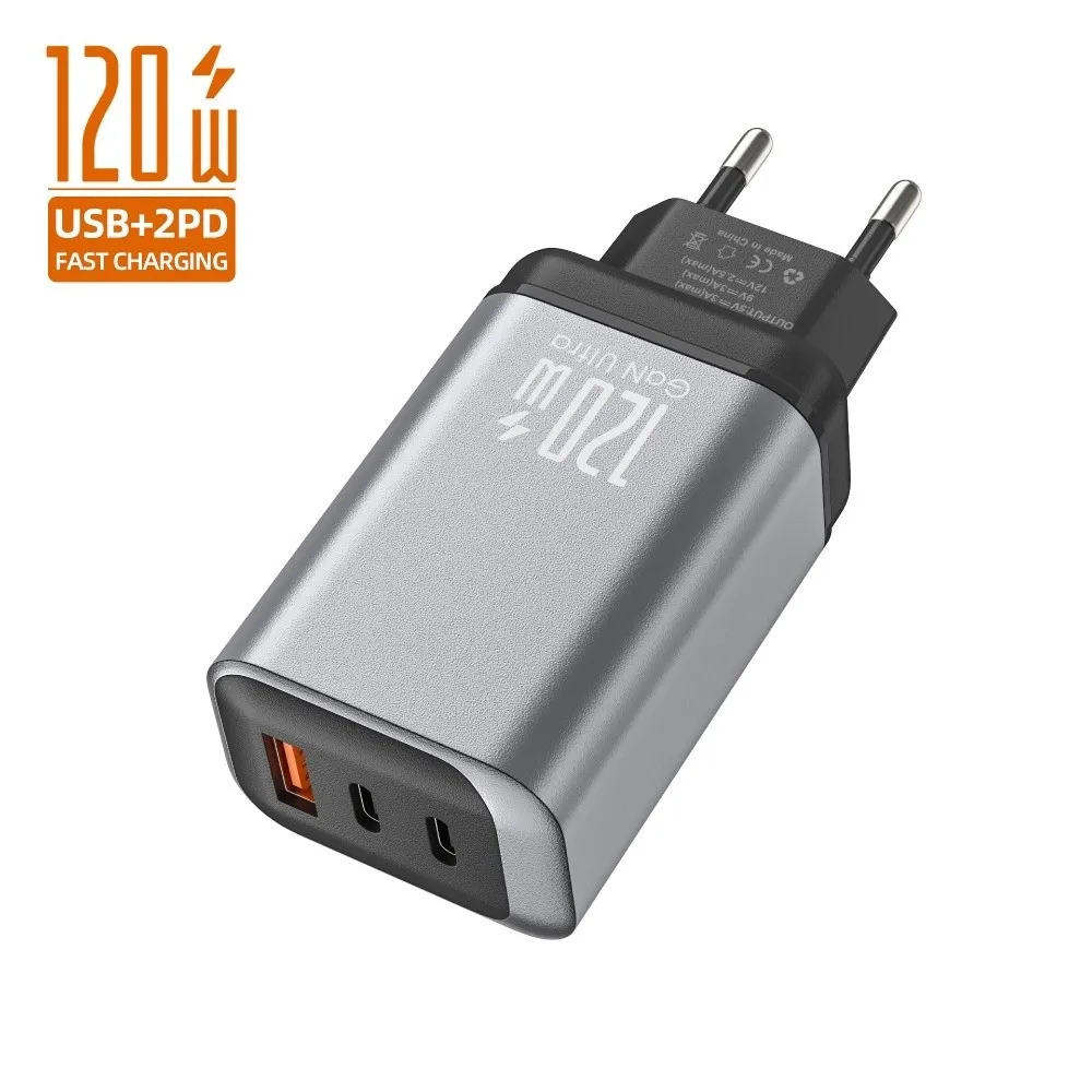 Multi Ports 120W Charger Plug USB A+C PD QC3.0 Phone Charger Adapter Fast Charging EU/US/UK for iPhone/Xiaomi/Samsung
Multi Ports 120W Charger Plug USB A+C PD QC3.0 Phone Charger Adapter Fast Charging EU/US/UK for iPhone/Xiaomi/Samsung
