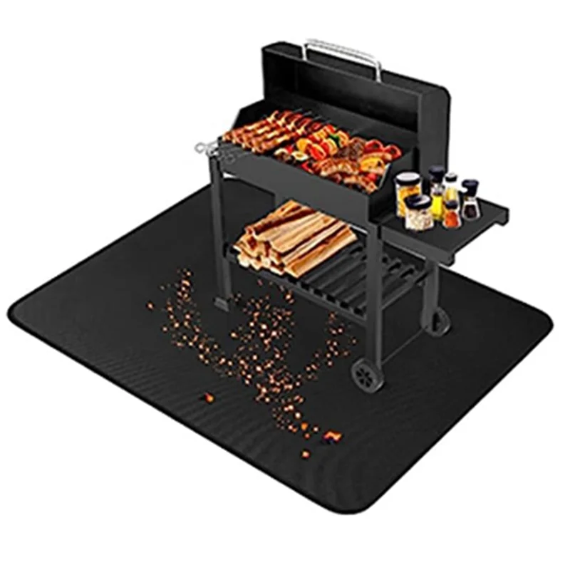 A97Z Коврики для гриля для сковородок, защитные коврики для гриля на палубе и патио, термостойкие коврики для газового гриля, напольные коврики, 100X152 см 
A97Z Коврики для гриля для сковородок, защитные коврики для гриля на палубе и патио, термостойкие коврики для газового гриля, напольные коврики, 100X152 см