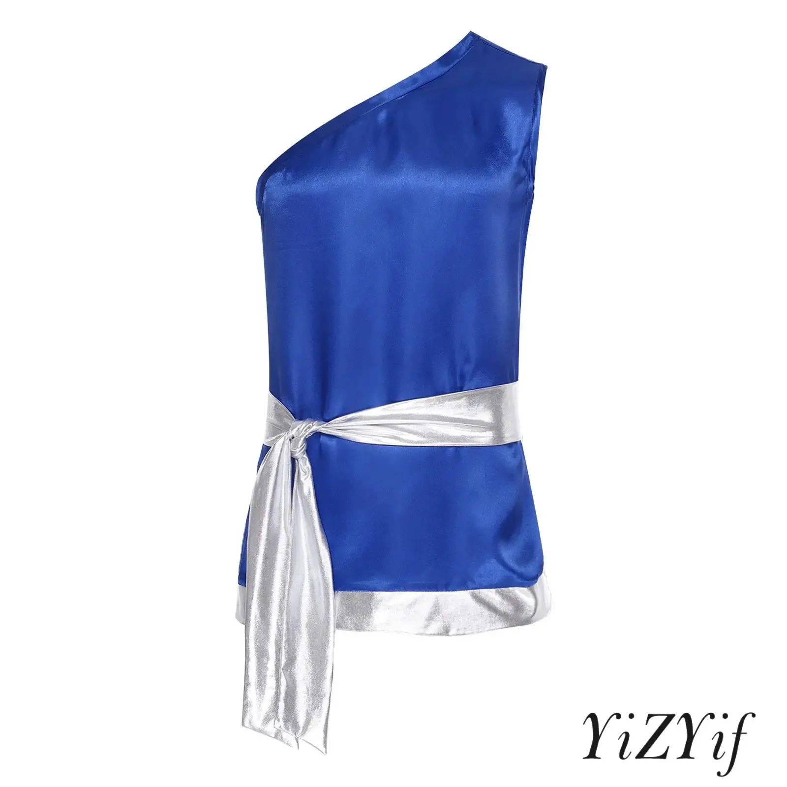 Mens Liturgical Praise Dance Top Waist Belt Sleeveless One Shoulder Metallic Shiny Satiny Shirt Top for Worship Lyrical Dance
Mens Liturgical Praise Dance Top Waist Belt Sleeveless One Shoulder Metallic Shiny Satiny Shirt Top for Worship Lyrical Dance