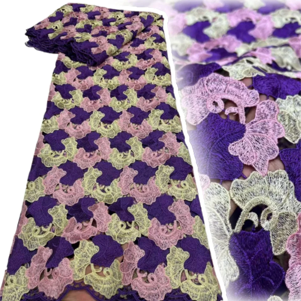 Purple Luxurious Delicate Soft Cotton Fabric with Bigger 5 Yards High-Quality Laser Lace for Wedding&Evening Dress 2056
Purple Luxurious Delicate Soft Cotton Fabric with Bigger 5 Yards High-Quality Laser Lace for Wedding&Evening Dress 2056