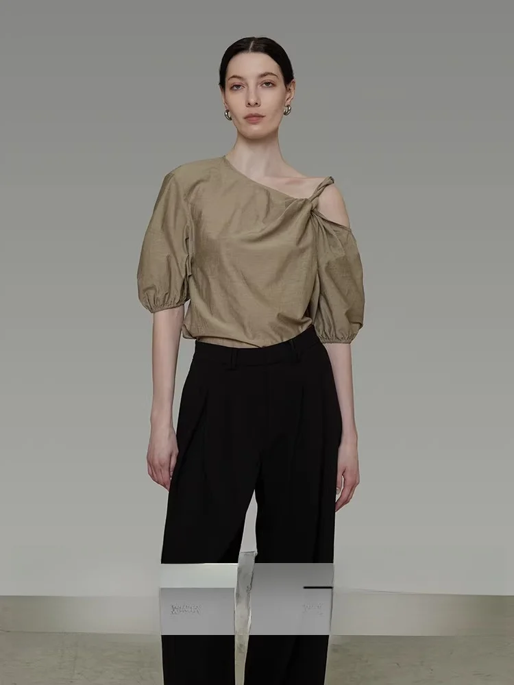 UNSPOKEN Women's Loose Lazy Shoulder Short Sleeve Shirt Summer 2026 New Style Comfortable Breathable Cotton Pure Color Commut...
UNSPOKEN Women's Loose Lazy Shoulder Short Sleeve Shirt Summer 2026 New Style Comfortable Breathable Cotton Pure Color Commut...