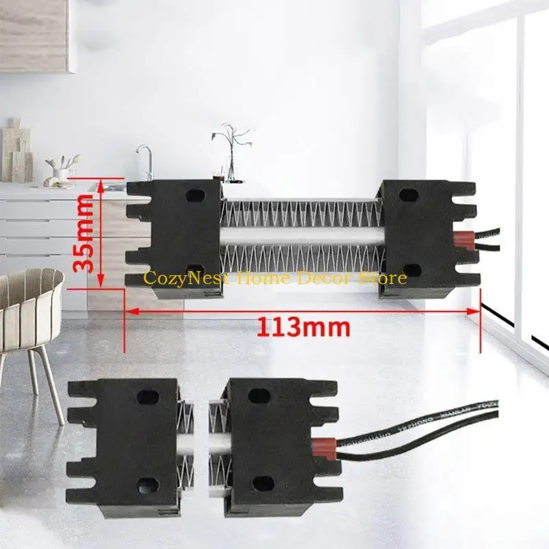 92MF 100W 220V Ceramic Thermostatic PTC Heating Surface Insulated Universal Electric Air Heater AC ReplacementPart
92MF 100W 220V Ceramic Thermostatic PTC Heating Surface Insulated Universal Electric Air Heater AC ReplacementPart