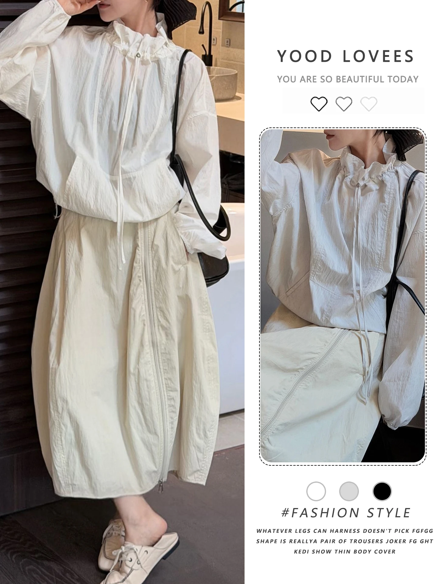 Spring Summer Fashion Set Women's Casual Versatile Color Sunscreen Thin Outerwear Flower Bud Skirt Two Piece Set T...
Spring Summer Fashion Set Women's Casual Versatile Color Sunscreen Thin Outerwear Flower Bud Skirt Two Piece Set T...