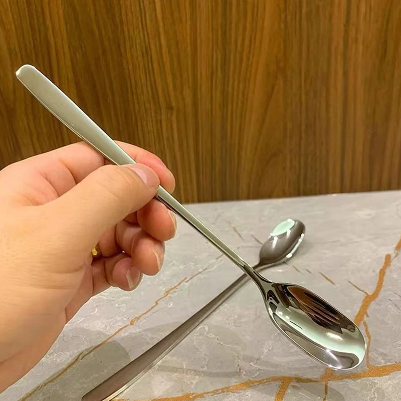 Stainless Steel Long Handle Stirring Spoon Coffee Tea Spoons Dessert Spoon Stirring Rod Spoon Kitchen Accessories
Stainless Steel Long Handle Stirring Spoon Coffee Tea Spoons Dessert Spoon Stirring Rod Spoon Kitchen Accessories