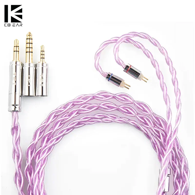 KBEAR TR10 4 Core 4/5N Oxygen Free Copper Silver Plated Upgraded Earphone Cable 2PIN/MMCX 2.5/3.5/4.4MM Earbuds Connector TRI
KBEAR TR10 4 Core 4/5N Oxygen Free Copper Silver Plated Upgraded Earphone Cable 2PIN/MMCX 2.5/3.5/4.4MM Earbuds Connector TRI