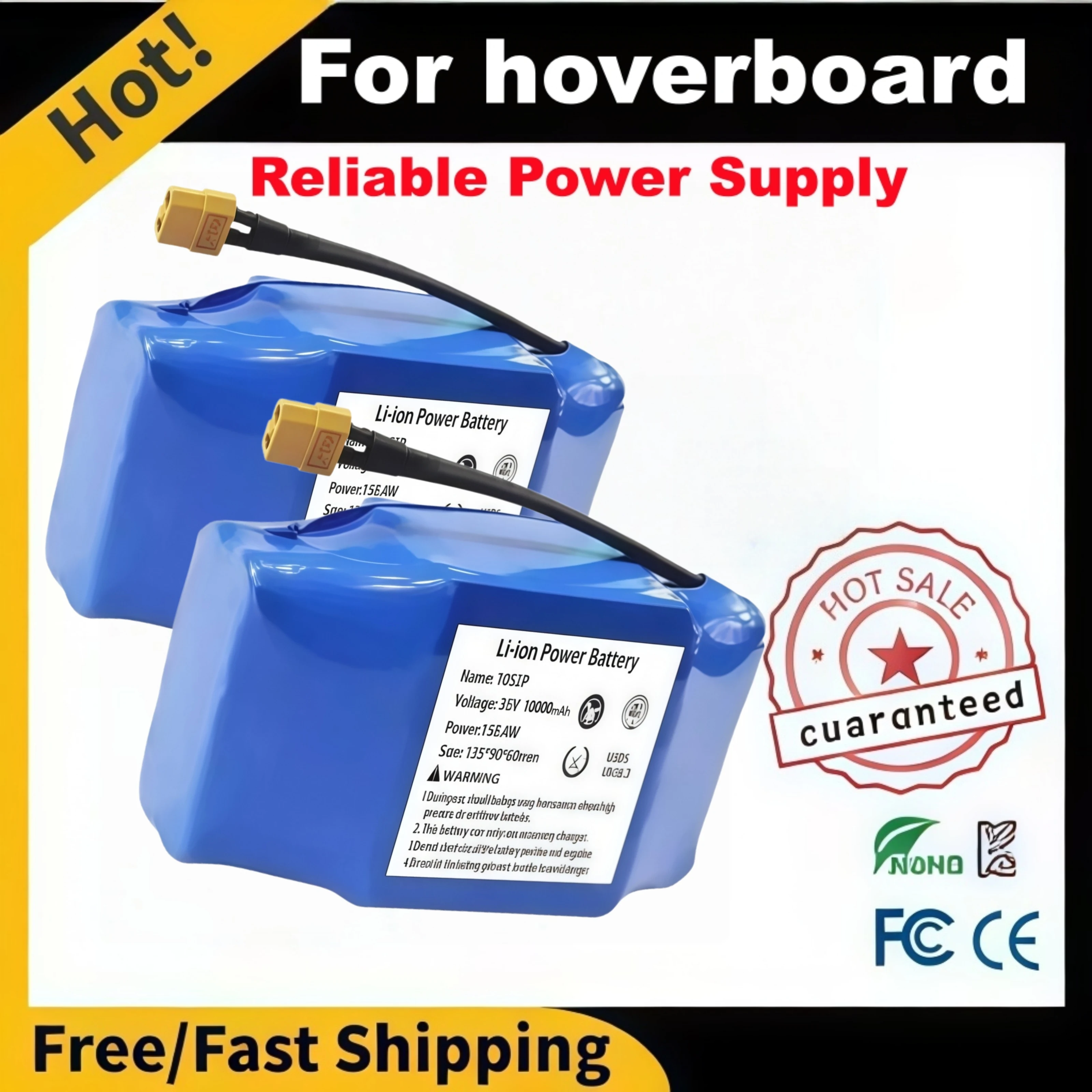 Genuine 36V 12Ah 10S2P Li-ion Battery Pack for Hoverboard Self Balancing Scooter Unicycle Rechargeable Replacement Parts
Genuine 36V 12Ah 10S2P Li-ion Battery Pack for Hoverboard Self Balancing Scooter Unicycle Rechargeable Replacement Parts