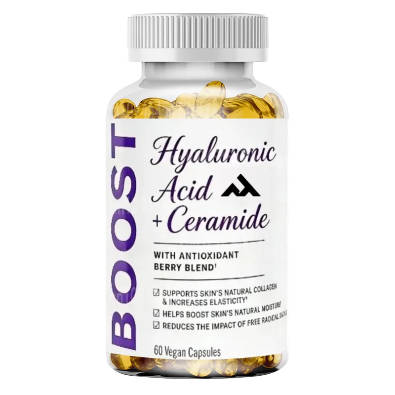 Hyaluronic Acid Supplement Capsules Containing Collagen for Skin Health Support, 60 Vegan Capsules
Hyaluronic Acid Supplement Capsules Containing Collagen for Skin Health Support, 60 Vegan Capsules