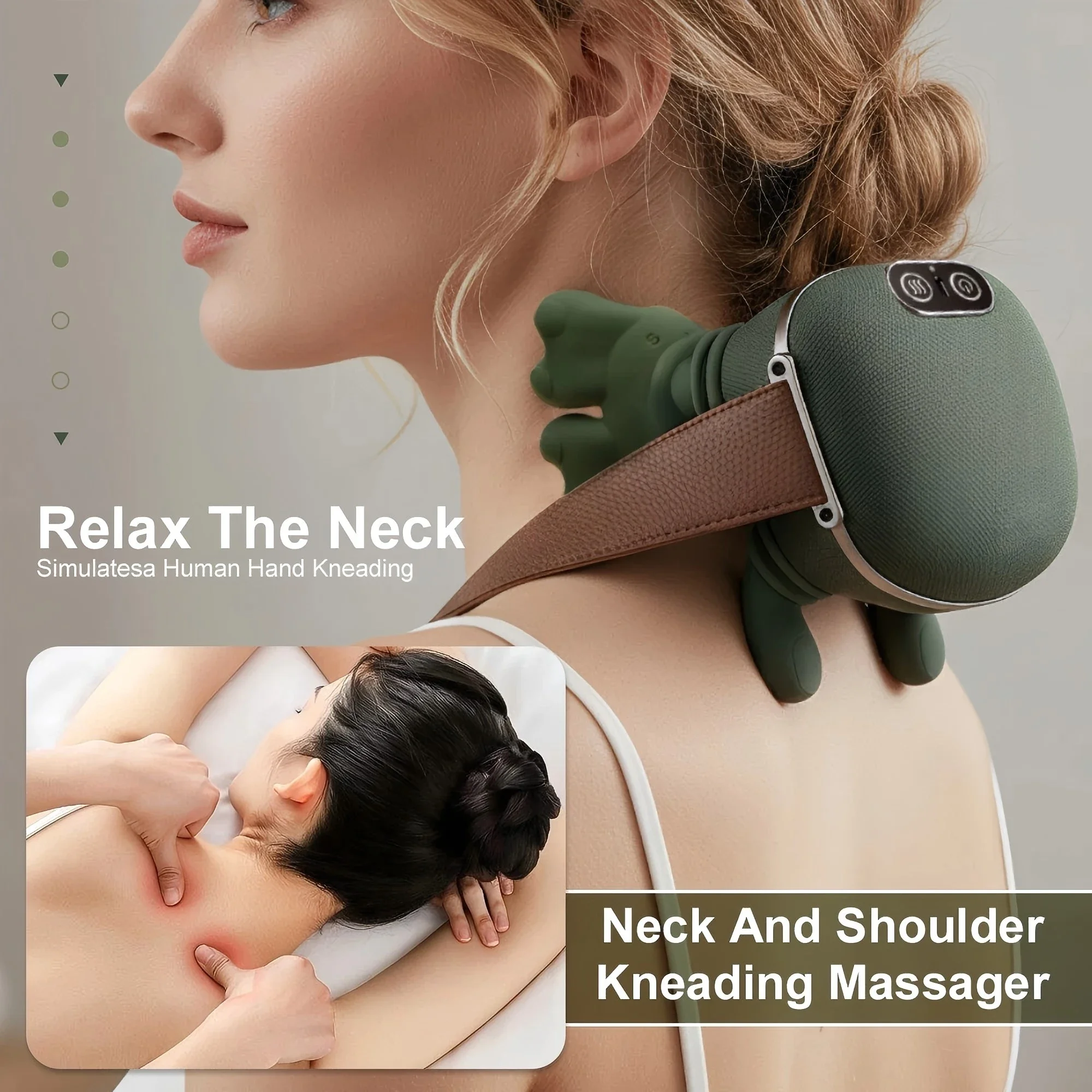 New Electric Neck And Shoulder Muscle Massager Wireless Back Massagers Muscles Massage Bionic Finger Shawl Neck masajeador
New Electric Neck And Shoulder Muscle Massager Wireless Back Massagers Muscles Massage Bionic Finger Shawl Neck masajeador