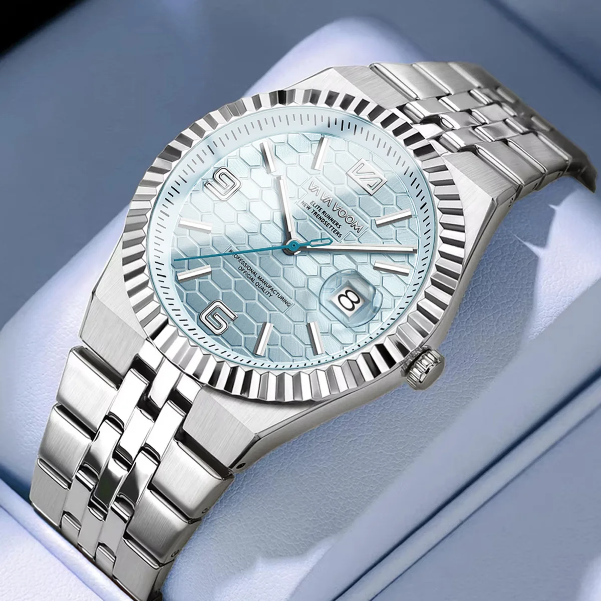 Men Business Luxury Watch Silver Stainless Steel 40mm Analog Clock 3Bar Waterproof Quartz Movement Calendar Watches montre homme
Men Business Luxury Watch Silver Stainless Steel 40mm Analog Clock 3Bar Waterproof Quartz Movement Calendar Watches montre homme