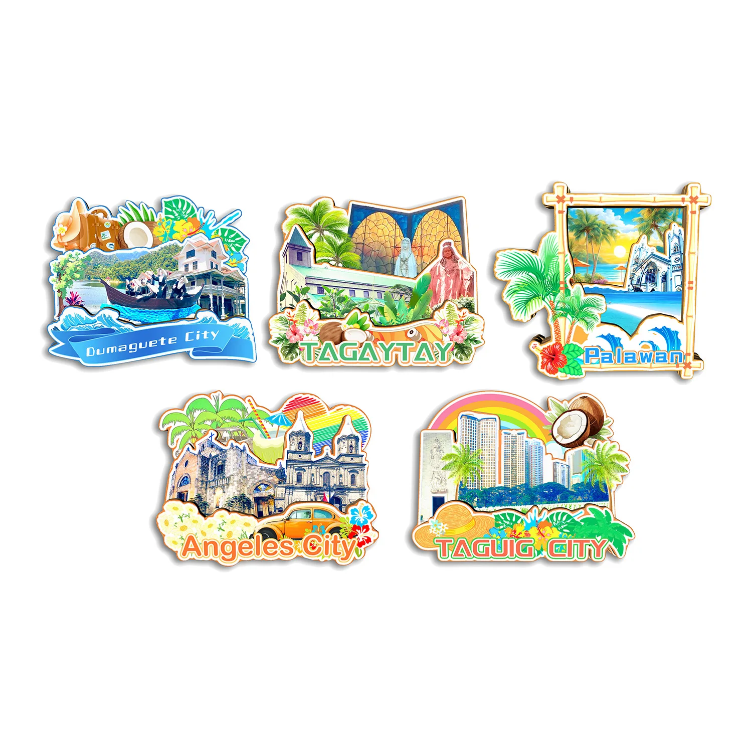 Angeles City Palavan Tagaytay Dumaguete City Taguig City Philippines Fridge Magnet Travel Souvenir Gift Handmade Decorative
Angeles City Palavan Tagaytay Dumaguete City Taguig City Philippines Fridge Magnet Travel Souvenir Gift Handmade Decorative